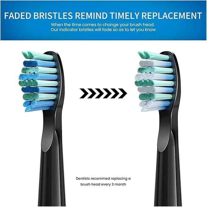 20PCS Replacement Toothbrush Heads Compatible for PC-080/PC-081/PC-082/PC-091/PC-092 Electric Bristles Nozzles