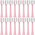 Replacement Toothbrush HeadsCompatible for EFZQ E10/E10C/E10S/F10 Soft Bristle Nozzles(16pcs)(16pink Soft Care)