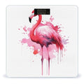 Flamingo Watercolor Smart Scale for Body Weight Accurate Bathroom Scale with LED Display Digital Weight Scales Weighing Machine High Precision Scales for Bath Home
