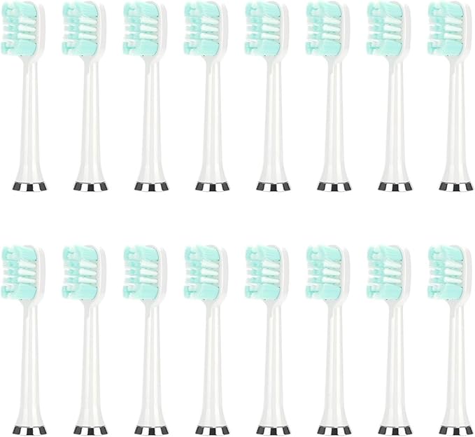 M07 Toothbrush Replacement HeadsCompatible for M07/M08/M07B/702/722(16PCS)(16pcs White)