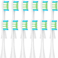 24PCS Replacement Brush HeadsCompatible for X/X PRO/ Z1/ F1/ One/Air 2 /SE Sonic Electric Toothbrush Soft Bristle Nozzles(24pcs White)