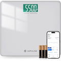 LEPULSE 550lb Bathroom Digital Scale for Body Weight BMI Extra Wide Platform High Capacity Large Backlit Display Most Accurate Bathroom Scale up to 550 lbs Weight Scale with APP 8mm Tempered Glass