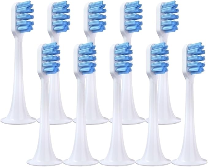 Compatible for Xiaomi Mijia T300 T500 T700 Ultrasonic for Electric Toothbrush Nozzles Replacement Tooth Brush Head(Blue-Soft)