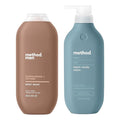 Bundle of Method Sandalwood + Vetiver Body Wash 18 oz (Pack of 1) + Method Sea + Surf Body Lotion 14 oz (Pack of 1)