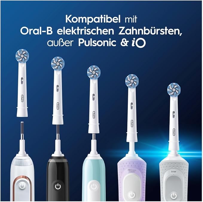 Oral-B Pro Sensitive Clean Replacement Toothbrush Heads Pack of 4