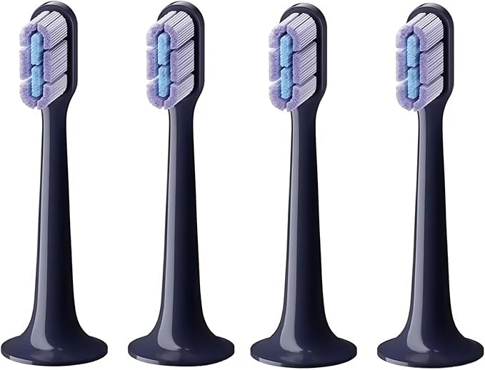 Toothbrush Head Compatible with Mijia T700 Sonic Electric Toothbrush Waterproof Soft Health Replacement Soft Bristles(4 pcs)