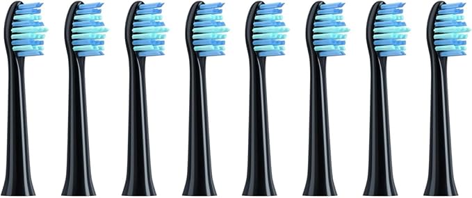 Replacement Toothbrush Heads Compatible for SOUNESS SN903/SN901/SN801 Electric Nozzle8-16(8BLACK Cleaning)