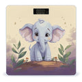 Cute Elephant Bathroom Scale for Body Weight Bathroom Digital Electronic Weighing Scale with Back Lit LED Display Sturdy Tempered Glass Weight Watchers Scales 400lb
