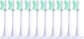 Replacement Brush Heads Compatible with Mijia T300/T500 Replacement Electric Toothbrush Heads Nozzles Clean Protect Soft Bristle(10pcs Green)