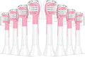 Kids Replacement Toothbrush Head Compatible with Philips HX6032/94HX6320HX6340HX6321HX6330HX6331 Replacement Brush Heads for 3-7 Years Old Kids (Mini Size)(8pcs Pink)
