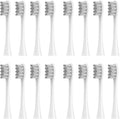 16pcs Replacement Brush HeadsCompatible for X/Pro/ Z1/ SE F1 /One/ PW01/03/05/07/09 P5 Toothbrush(16 Grey)