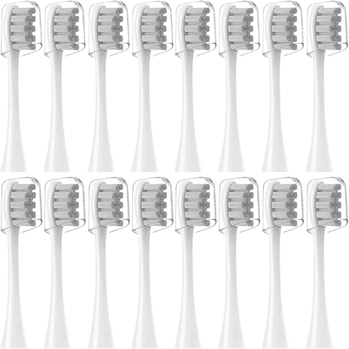 16pcs Replacement Brush HeadsCompatible for Oclean Sonic X/Pro/ Z1/ SE F1 One PW01/03/05/07/09 P5 Electric Toothbrush(16 (2 Colors))