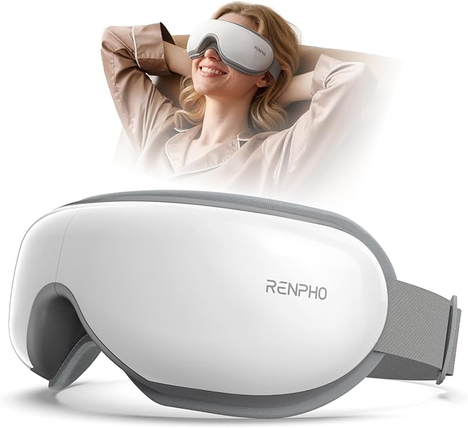 RENPHO Eye Massager with Heat Mothers Day Birthday Gifts for Mom Women Men Her FSA Eligible HSA Eye Mask for Migraine ReliefSleep Mask for Dry Eyes Relax Reduce Strain for Men Dad Eyeris 1