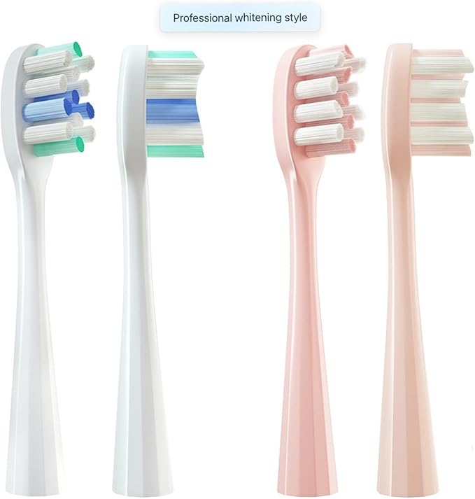 Replacement Toothbrush Heads Compatible for Y1/Y1S/Y1pro/Y3/Y4/Y5/P1/P3/P4/P5/P10/U1/U2/U3/U4/U2S/U3S/F2/F1 Series(16white Care(Soft))