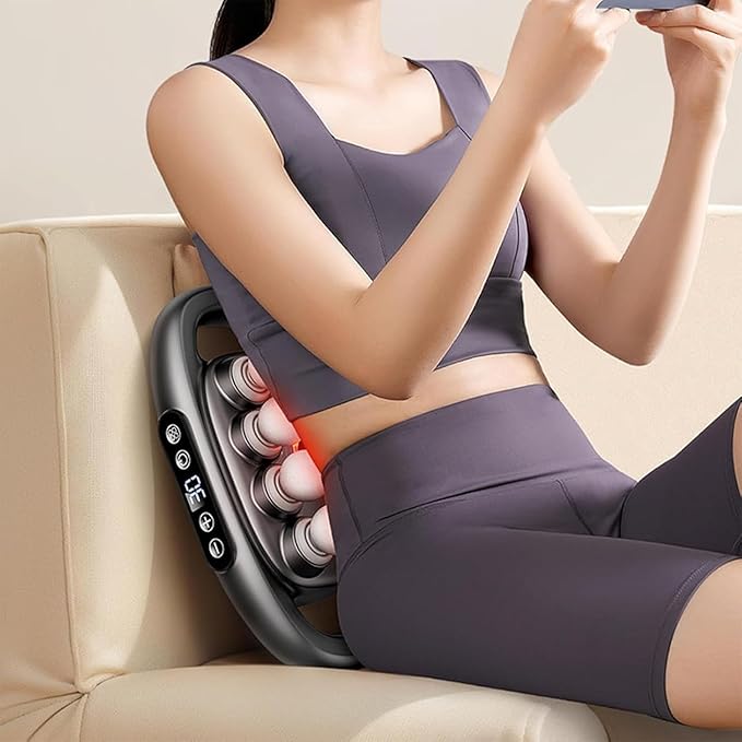 16-Head Massage Gun Deep Tissue Back Massager Gun for Pain Relief Deep Tissue with 9 Massage Modes &amp 30 Speeds Percussion Electric Massage Tool for Back Shoulders Legs Foot Body Muscle