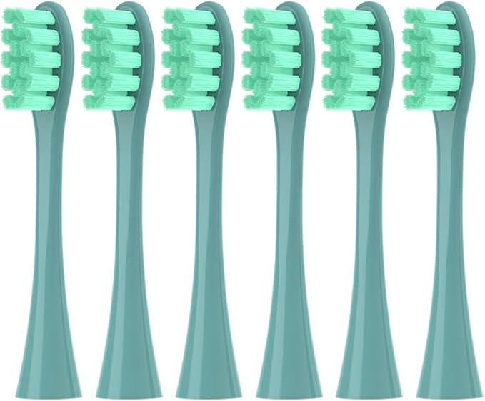 Replacement Brush Heads Compatible for OCL EAN Flow/X PRO Elite/X PRO /F1/Z1/One/ Air2 Sonic Electric Toothbrush Nozzles Soft Dupont Bristle(6 LVOC)