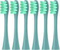 Replacement Brush Heads Compatible for OCL EAN Flow/X PRO Elite/X PRO /F1/Z1/One/ Air2 Sonic Electric Toothbrush Nozzles Soft Dupont Bristle(6 LVOC)