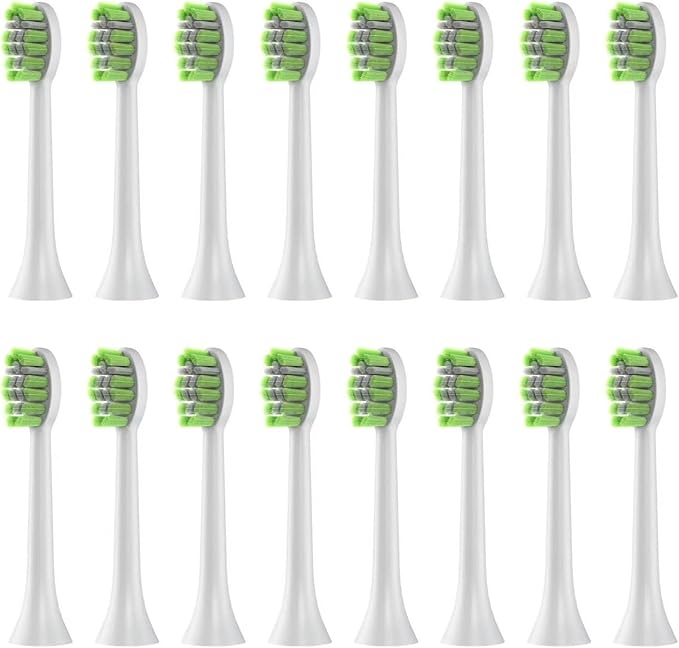 8-16pcs FW-Y05 YD05 JK-Y05 Toothbrush Heads Compatible for Replacement Soft Bristles Nozzles(16pcs White)