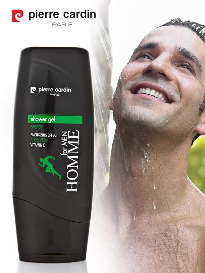 Natural Moisturizing Shower Gel Body Wash for Men (Energy Aloa Vera 10.15 oz / 300 ml)