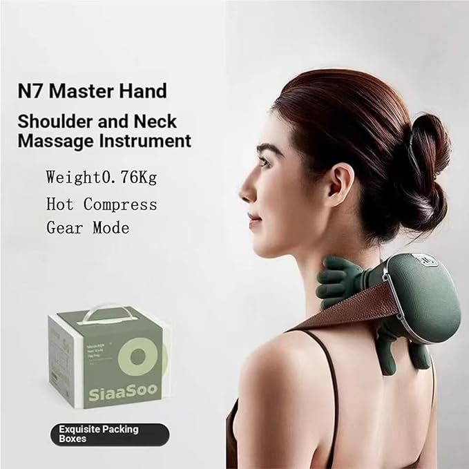 Shoulder and Neck Massager Neck Massager with Heat and Fingers Relieves Muscle Pain Shoulder Massager for Pain Relief Deep TissueElectric Back Massagers