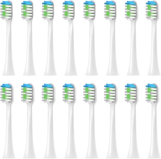 Replacement Toothbrush HeadsCompatible for Hyundai X100/Sarmocare S100 S200 S600 S700 S800 S900 S710 S820 S910(16pcs White)