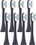 Replacement Toothbrush Heads for Mijia T301/T302/T501C Xiaomi Sonic Electric Dupont Soft Bristle Nozzles with Caps(8 pcs Purple)