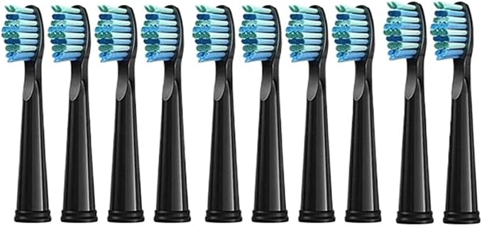 20 Pcs Replacement Brush Head Soft Bristle Refills Compatible for Toothbrush FW/SG 507/508/515/551/917/959(Black)