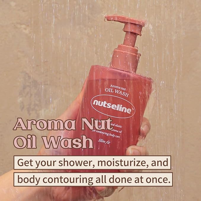 Duo: Aroma Nut Slim Fit Body Lotion &amp Aroma Nut Slim Fit Oil Wash