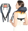 Neck and Shoulder Massager with Heat Shiatsu Back Massager for Pain Relief Cordless Electric Deep Tissue 4D Kneading Massage for Neck Shoulder Leg Back Muscle Tension Release