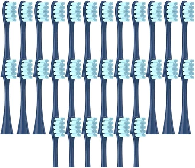 30/50PCS  Compatible for X/X PRO/ Z1/ F1/ One/Air 2 /SE Replacement Head Toothbrush Nozzles Soft(50Blue)