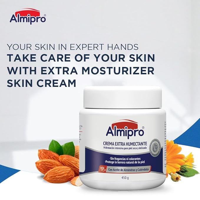 almipro Delicate Sensitive Skin Care Bundle – Extra Moisturizing Cream and Soothing Moisturizing Body Wash for Delicate Skin – Nourish protect and repair Skincare Duo of 15.87 oz. Jar + Bottle 1