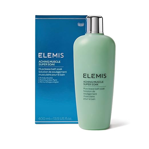 ELEMIS Aching Muscle Super Soak 400ml Natural Bath Milk Soak To Ease Muscle Aches &amp Tension
