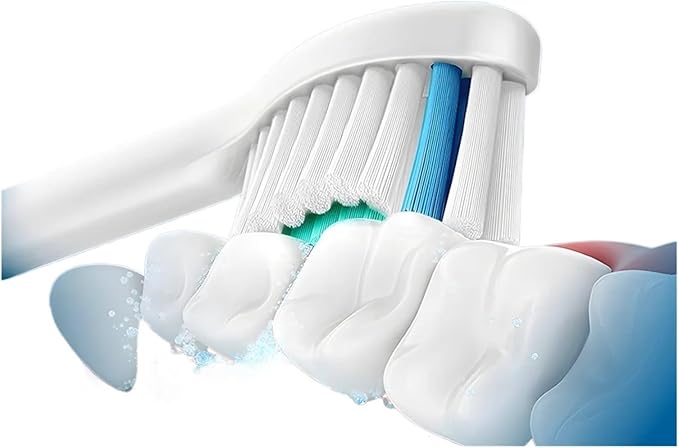 Compatible for Philips Sonicare Toothbrush Heads 4/8/12/20 PCS Replacement Bristle Heads(White-12 Pcs)