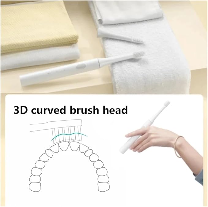 8PCS Toothbrush Replacement Heads Compatible for Xiaomi Mijia T100 Mi Smart Electric Head White/Pink(8 White-Soft)
