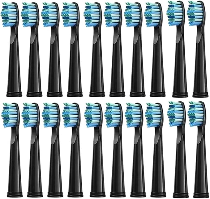 20 Pcs Replaceable Brush Heads Compatible for FW/SG 507/508/515/551/917/959(20 Black)