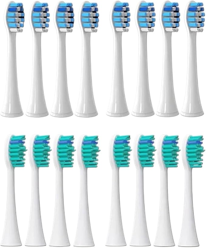 Compatible for Philips Sonicare Toothbrush Brush Head Replacement Heads HX3/HX6/HX9 Series HX3210/3211/6150/6500/6510/6530/9342/6730(8P3 8P4)