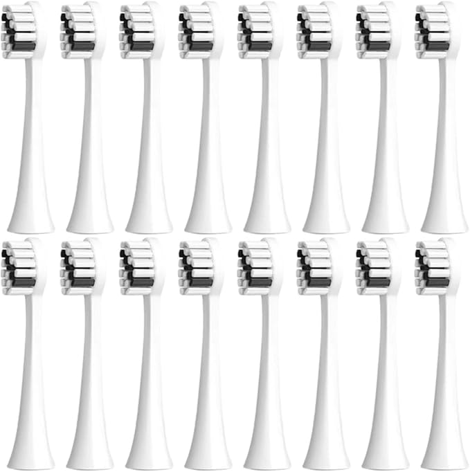 Electric Toothbrush Replacement Heads Compatible for 2725/S2/S5/SX/SG9724/8/16PCS(16White)