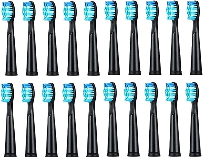 5-10Pcs Replacement Brush Heads Compatible for Seago/Fairywill Electric Toothbrush FW/SG 507/508/515/551/917/959/908 Bristle(5pcs Black)
