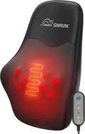 Snailax Shiatsu Back Massager with Heat Neck Shoulder Massager for Pain Relief Deep Tissue 4D Kneading Back Massage Pillow 3 Speed/3 Modes Portable for Home Office Car Use