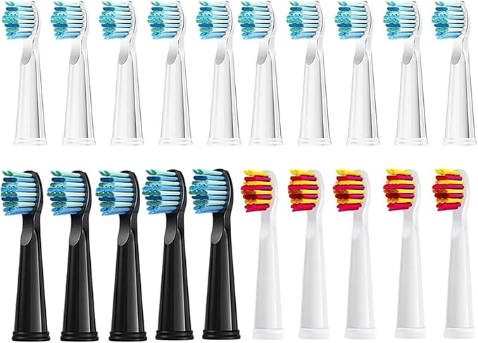 20 Pcs Toothbrush Heads Head Work Compatible for P11(20 PCS Pink)