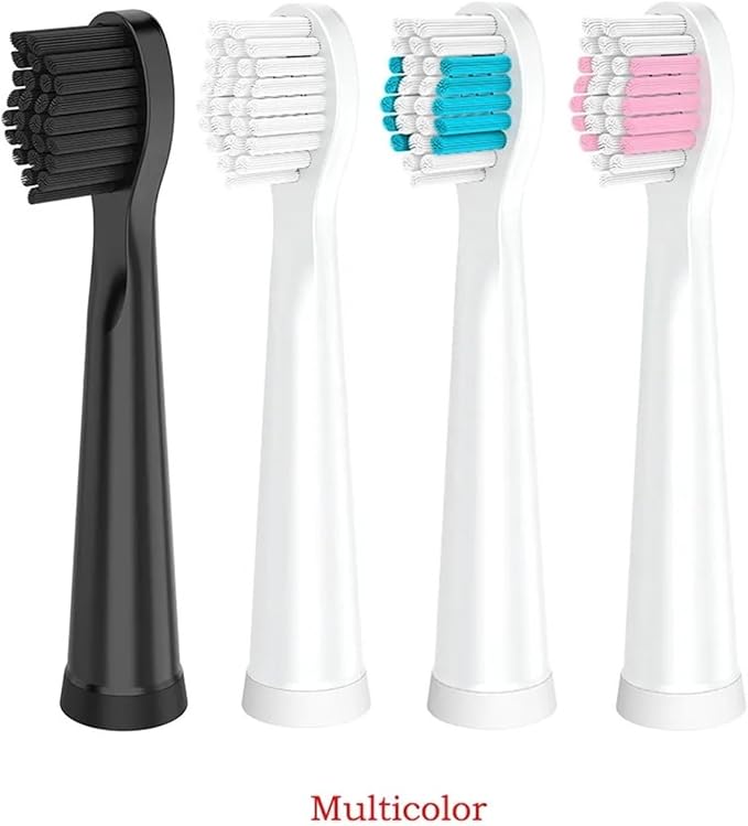 16pcs Replacement Toothbrush HeadsCompatible for Clean Bristles(White 16pcs)