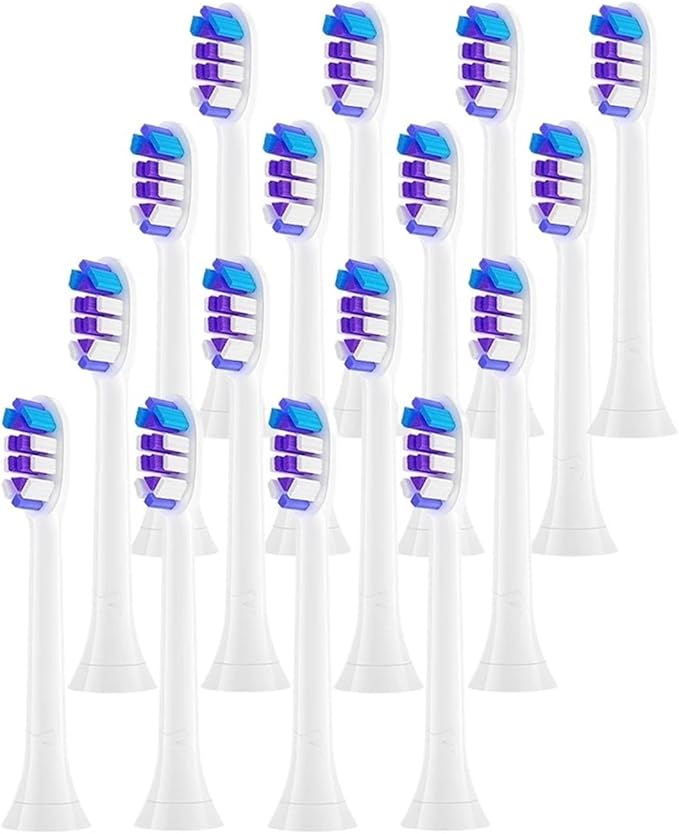 4/8/12/16Pcs Replacement Toothbrush Heads Compatible with Electric Brush Head 6500 6100 7500 5300(25Pcs)