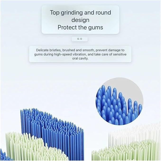 16pcs Replacement Toothbrush HeadsCompatible for ShowSee D1/D2/D3 Soft Bristles Cleaning Brush Head(16pcs Pink)