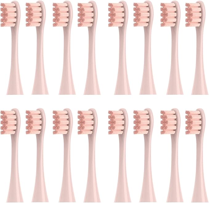 16pcs Replacement Brush Heads Compatible for Oclean Sonic X/Pro/ Z1/ SE F1 One PW01/03/05/07/09 P5 Electric Toothbrush(16 Pink)