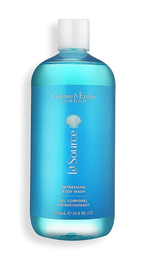 Crabtree &amp Evelyn La Source Refreshing Body Wash and Hydrating Body Lotion with Pump (16.9 oz/each)