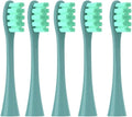 Replacement Brush Heads Compatible for Oclean Flow/X/X PRO/F1/ One/Air 2 Sonic Electric Toothbrush Blue Green Soft Bristle Nozzles(5 Green)