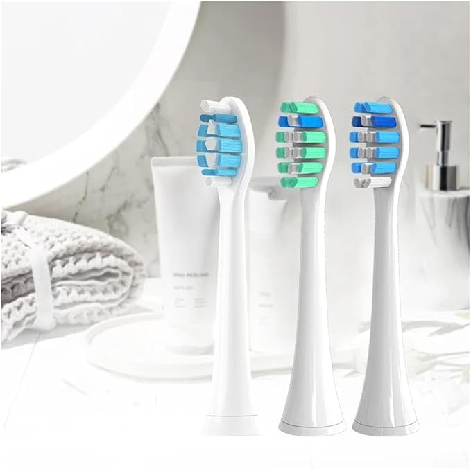 Brush Heads Compatible for with Philips Sonicare Tips Soft Dupont Nozzles Vacuum Sealed Packaged Hx3/6/8/9 Series General(20pcs Green)