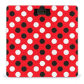 Red White Polka Dot Scale for Body Weight Anti-Slip Sturdy Tempered Glass Weighing Machine Highly Digital Accurate Bright LCD Bathroom Scale for Household Gift