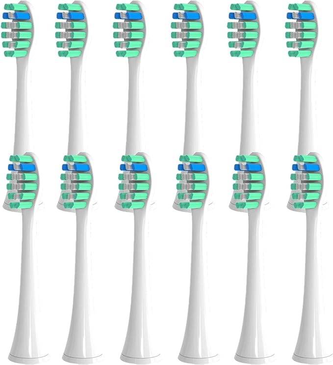4-16Pcs Replacement Toothbrush Heads Plaque Defence Electric Toothbrush Head Toothbrush Brush Head(12pcs Green)