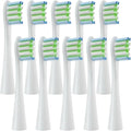 Replacement HeadsCompatible for Oclean Flow/X/X PRO/ Z1/ F1/ One/Air 2 /SE Brush Soft Sonic Toothbrush Vacuum(10 White)